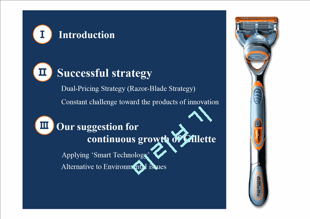 Gillette successful strategy   (3 )